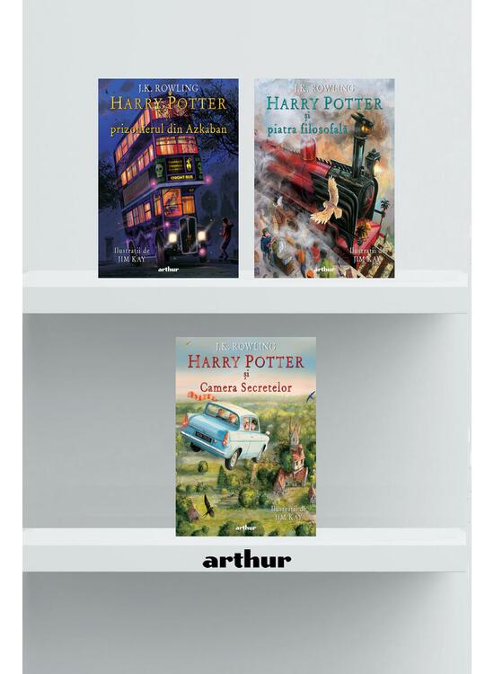 Pachet Harry Potter ediție ilustrată (volumele 1-3) - gallery big 1