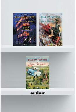 Pachet Harry Potter ediție ilustrată (volumele 1-3)