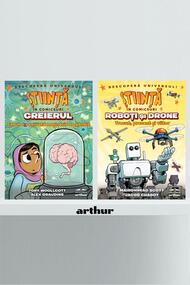 Pachet Știință în comicsuri (Roboţi şi drone, Creierul)