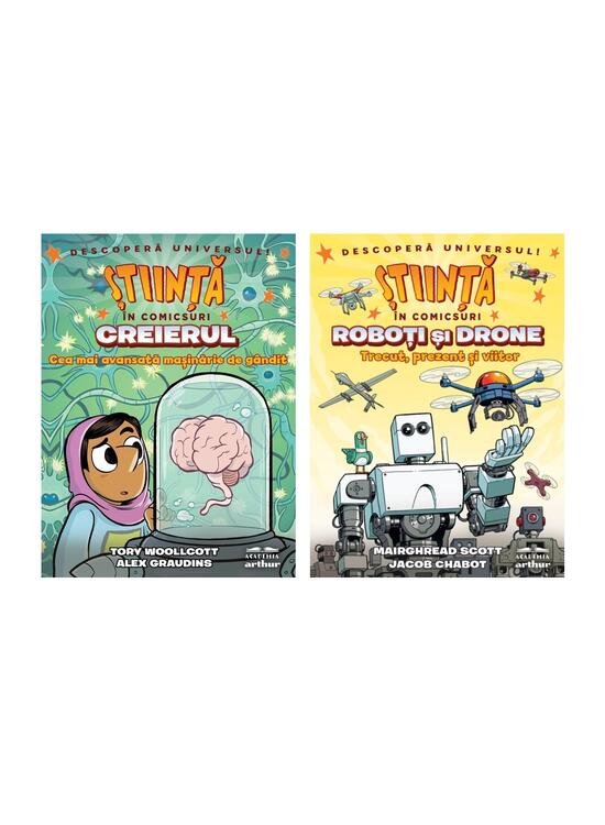 Pachet Știință în comicsuri (Roboţi şi drone, Creierul) - gallery big 7