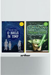 Pachet școlar clasa a III-a(O buclă în timp| paperback, Curiosul caz al lui Origami Yoda | paperback)