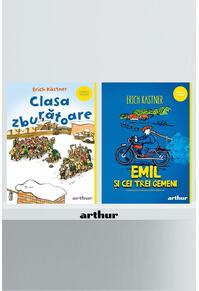 Pachet Kästner Classic Yellow (Clasa zburătoare,  Emil și cei trei gemeni )