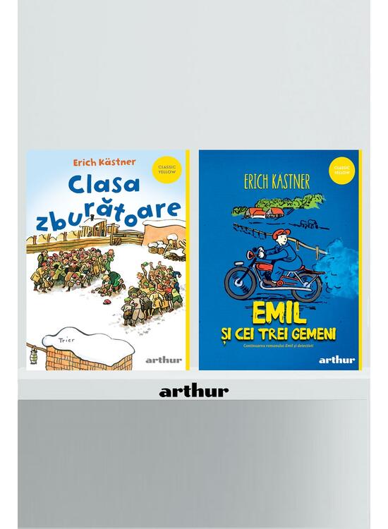 Pachet Kästner Classic Yellow (Clasa zburătoare,  Emil și cei trei gemeni ) - gallery big 1