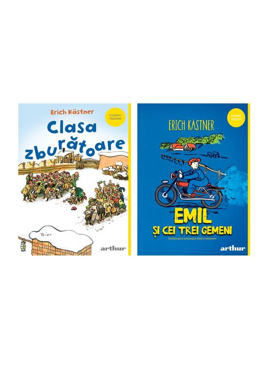 Pachet Kästner Classic Yellow (Clasa zburătoare,  Emil și cei trei gemeni ) - gallery big 4