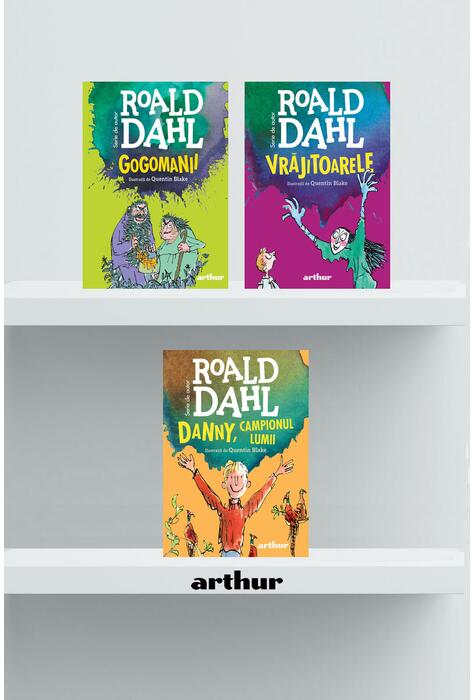 Pachet Roald Dahl ( Danny, campionul lumii, Gogomanii,Vrăjitoarele)