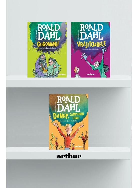 Pachet Roald Dahl ( Danny, campionul lumii, Gogomanii,Vrăjitoarele) - gallery big 1