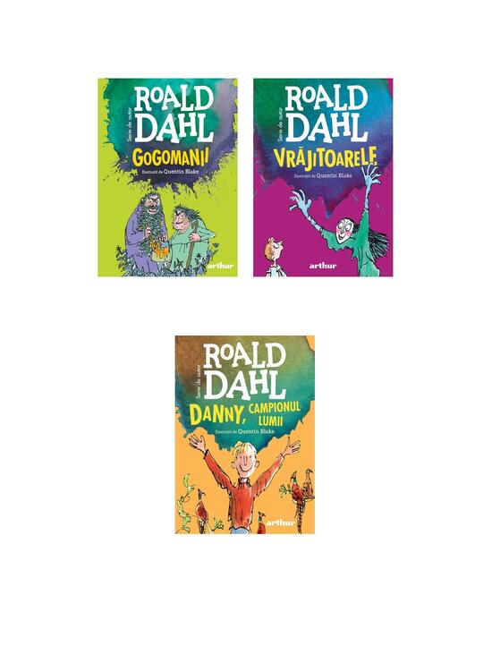 Pachet Roald Dahl ( Danny, campionul lumii, Gogomanii,Vrăjitoarele) - gallery big 5
