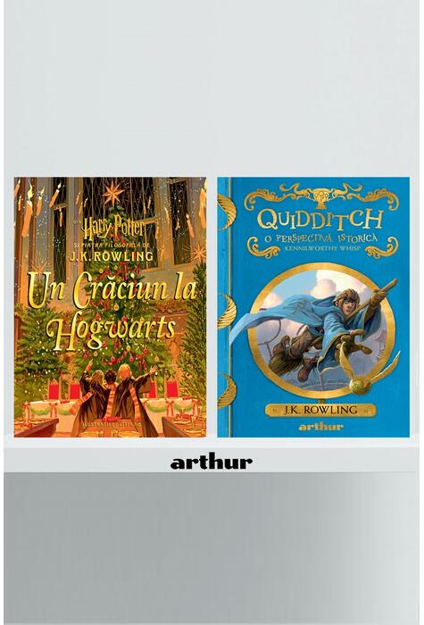 Pachet fan Harry Potter (Crăciun la Hogwarts, Quidditch)