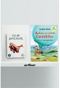 Pachet promo Apolodor pe crestele Carpaților cu Puzzle 3D din hârtie: Avionul cu motor