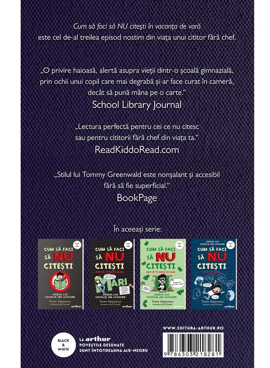 Cum să faci să NU citești în vacanța de vară: Ghidul lui Charlie Joe Jackson #3 | paperback - gallery big 2