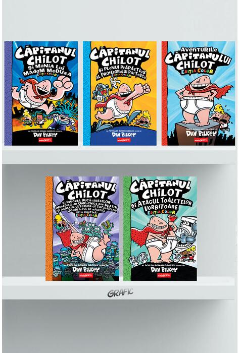 Pachet Căpitanul Chilot. Ediția color ( 5 volume)