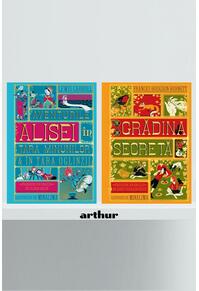 Pachet colecționar MinaLima (Grădina secretă, Aventurile Alisei în Țara Minunilor)