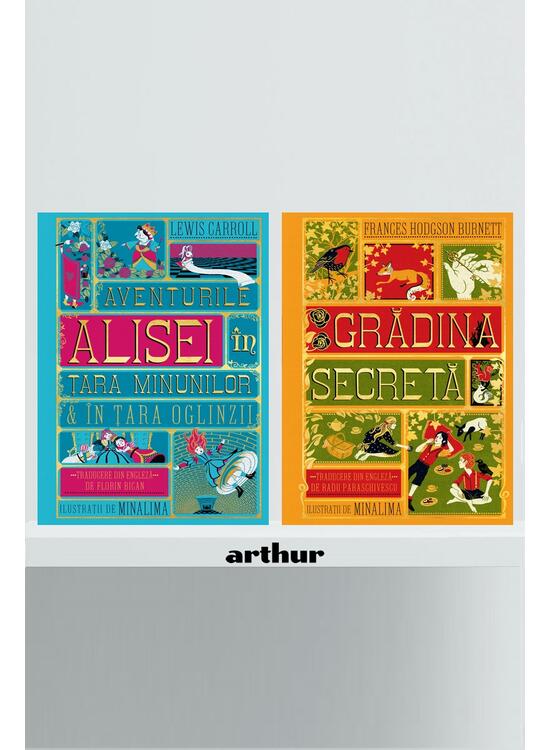 Pachet colecționar MinaLima (Grădina secretă, Aventurile Alisei în Țara Minunilor) - gallery big 1