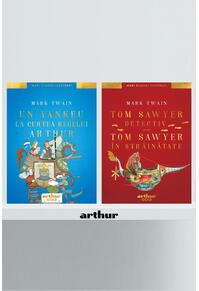 Pachet aventuri ilustrate (Un yankeu la curtea regelui, Tom Sawyer detectiv/în străinătate)