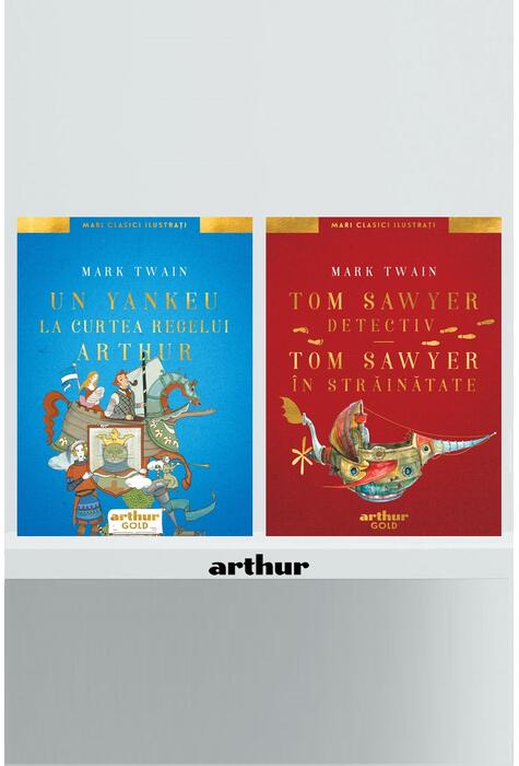 Pachet aventuri ilustrate (Un yankeu la curtea regelui, Tom Sawyer detectiv/în străinătate)