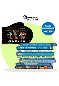 10 cărți ilustrate pentru 4-6 ani ( Mănușa) + rucsăcel cadou