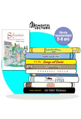 10 cărți ilustrate pentru 5-8 ani ( Sylvester) + rucsac Apolodor cadou