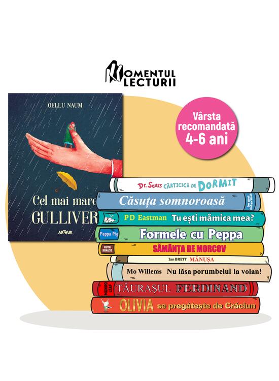 10 cărți ilustrate pentru 4-6 ani (Gulliver) +rucsac Apolodor cadou - gallery big 3