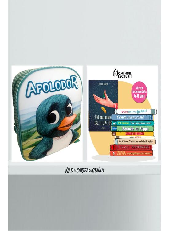 10 cărți ilustrate pentru 4-6 ani (Gulliver) +rucsac Apolodor cadou - gallery big 1
