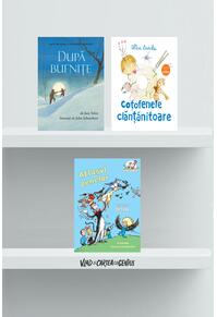 Pachet educativ 3 cărți cu păsări (Atlasul penelor, Coțofenele clănțănitoare, După bufnițe)