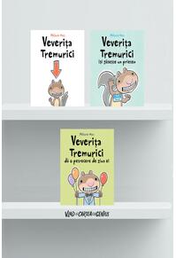 Pachet 3 cărți educative Veverița Tremurici ( Prieten, Petrecere)