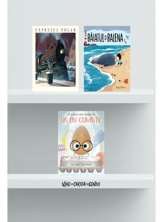 Copertă produs Pachet povești pentru băieți (Expresul Polar, Băiatul și balena, Un ou cuminte) - gallery big 1