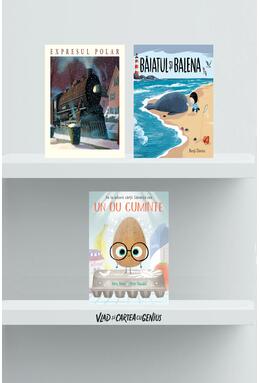 Copertă produs Pachet povești pentru băieți (Expresul Polar, Băiatul și balena, Un ou cuminte)