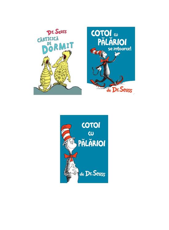 Copertă produs Pachet Dr. Seuss (Cotoi cu pălărioi 2 volume, Cărticica de dormit) - gallery big 5