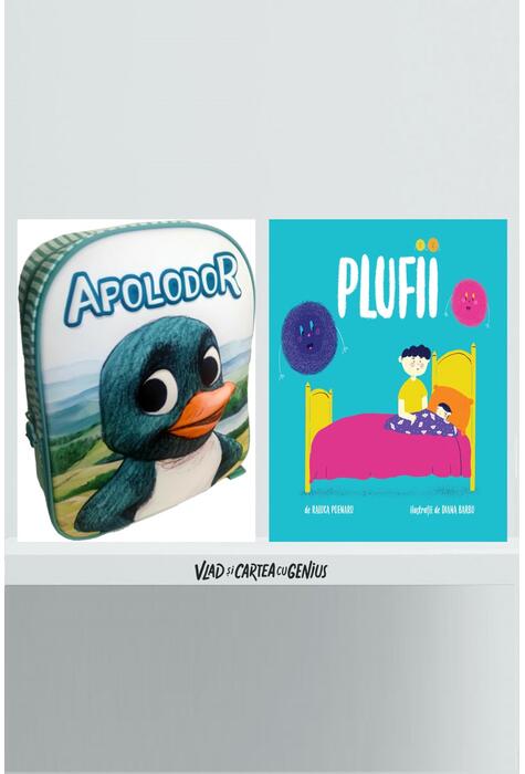 Pachet promo Plufii + rucsac Apolodor 3D