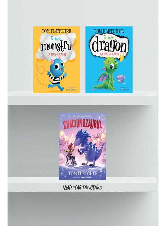 Copertă produs Pachet Tom Fletcher 4 ani+ (Crăciunozaurul, E un dragon la tine-n carte, E un monstru la tine-n carte) - gallery big 1