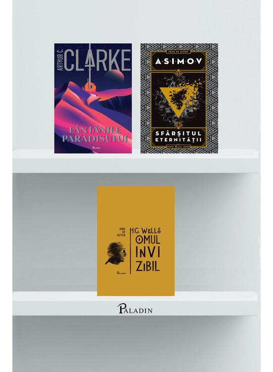 Copertă produs Pachet SF-uri (Sfârșitul eternității, Omul invizibil, Fântânile Paradisului) - gallery big 1