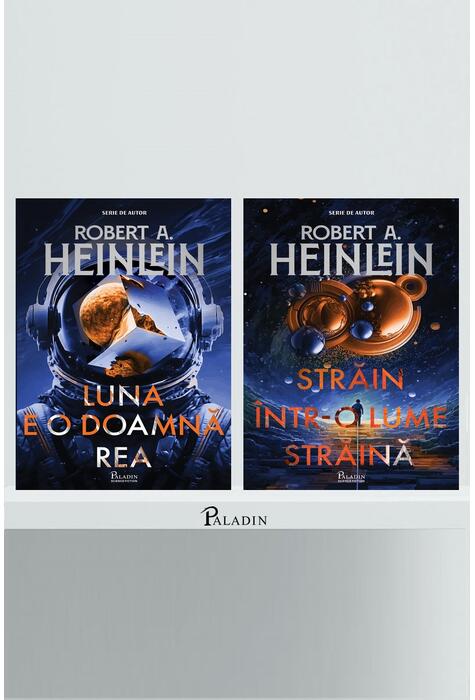 Copertă produs Pachet Robert A. Heinlein (Luna e o doamnă rea, Străin într-o lume străină)