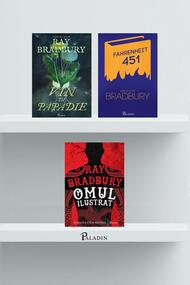 Copertă produs Pachet de autor Ray Bradbury (Fahrenheit 451, Omul ilustrat, Vin de păpădie)