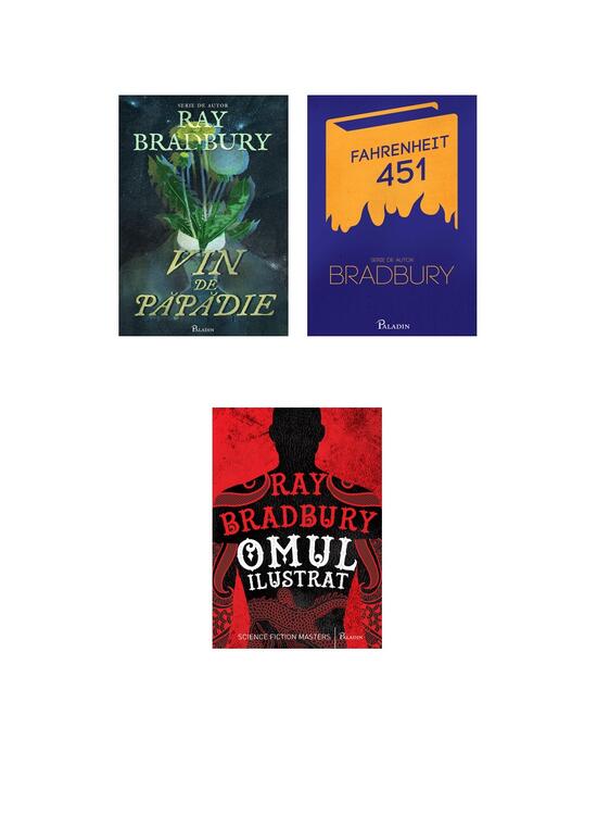 Copertă produs Pachet de autor Ray Bradbury (Fahrenheit 451, Omul ilustrat, Vin de păpădie) - gallery big 5