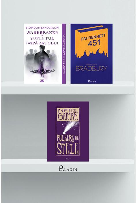 Copertă produs Pachet SF&Fantasy (Fahrenheit 451, Warbreaker, Pulbere de stele)