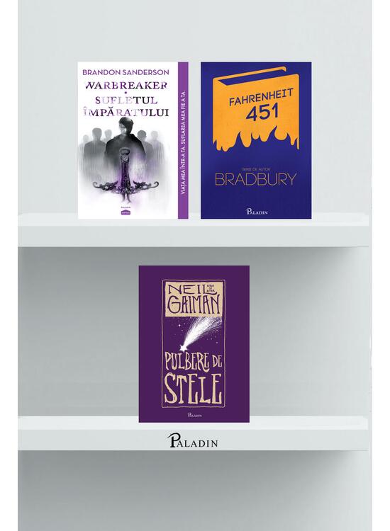Copertă produs Pachet SF&Fantasy (Fahrenheit 451, Warbreaker, Pulbere de stele) - gallery big 1