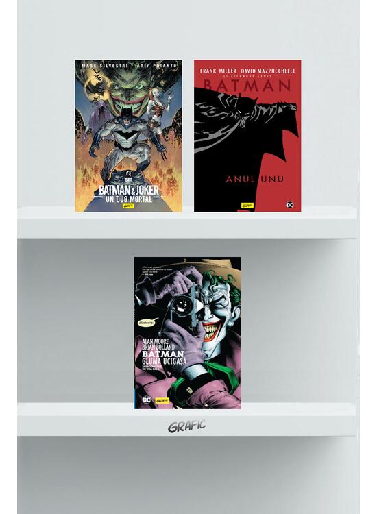 Copertă produs Pachet Grafic Batman ( Gluma ucigașă, Batman &Joker, Anul Unu) - gallery big 1