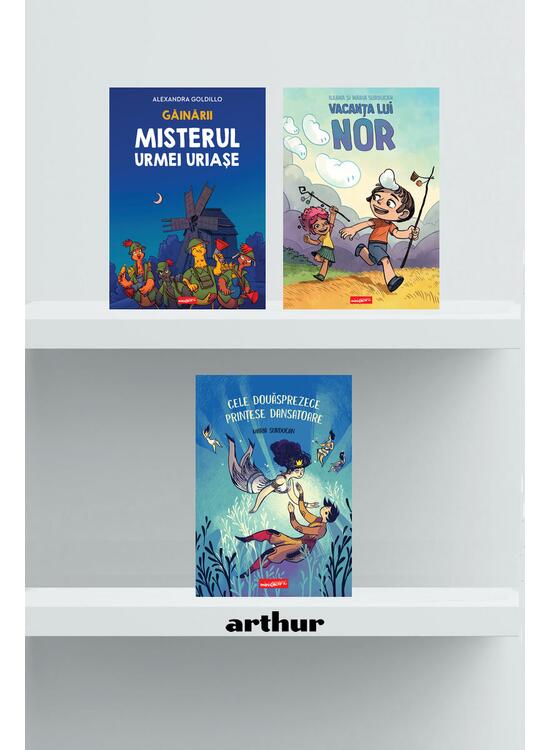 Copertă produs Pachet miniGrafic românesc 2 (Vacanța lui Nor, Cele douăsprezece prințese, Găinării) - gallery big 1