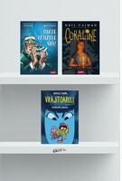 Copertă produs Pachet 3 romane grafice (Coraline, Vrăjitoarele, Toate pânzele sus)