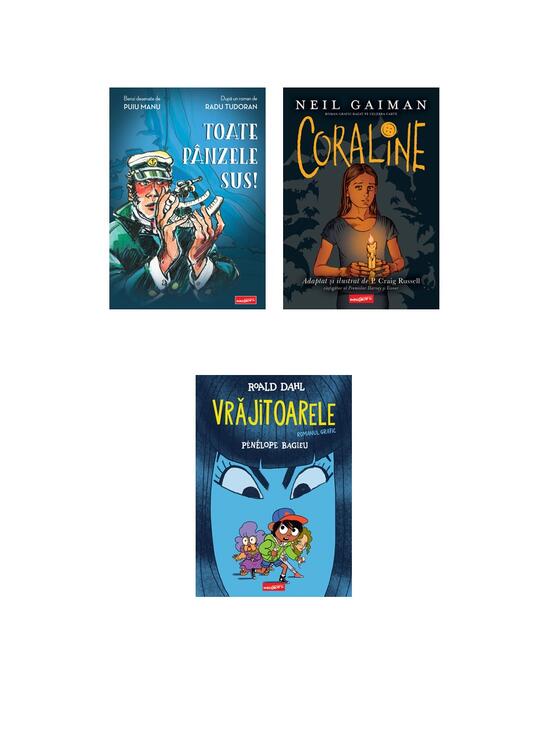 Copertă produs Pachet 3 romane grafice (Coraline, Vrăjitoarele, Toate pânzele sus) - gallery big 6