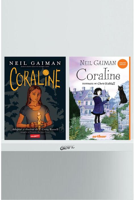 Copertă produs Pachet Coraline 2 volume (romanul și banda desenată)