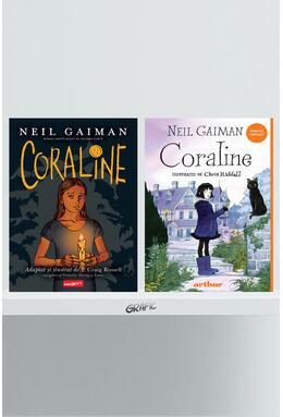 Copertă produs Pachet Coraline 2 volume (romanul și banda desenată)