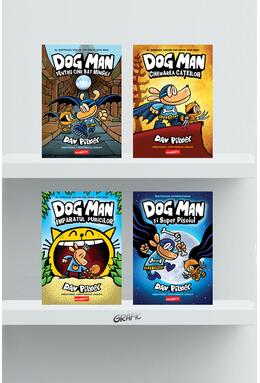 Copertă produs Pachet benzi desenate Dog Man (volumele 4-7)