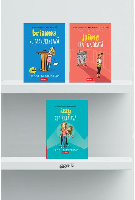 Copertă produs Pachet Terri Libenson (Izzy cea creativă, Jaime cea ignorată, Brianna se maturizează)