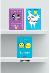 Copertă produs Pachet 3 cărți despre surori (Sora lui Colăcel, Surori, Ghidul Peanuts pentru frați și surori)