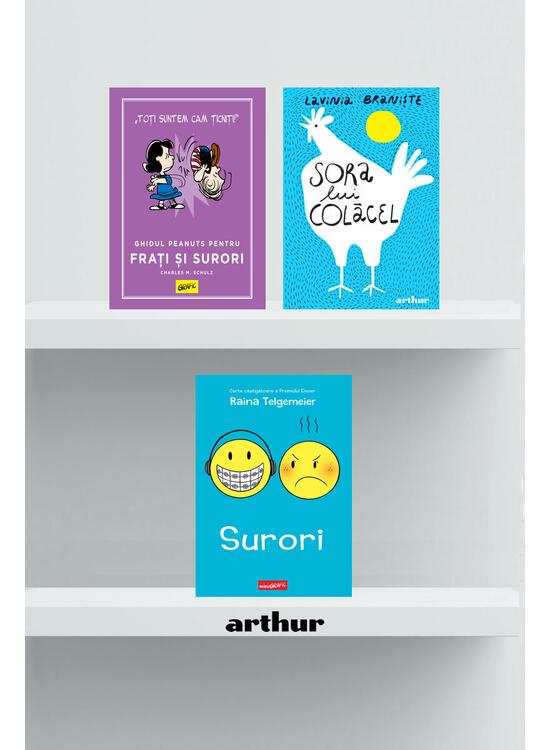 Copertă produs Pachet 3 cărți despre surori (Sora lui Colăcel, Surori, Ghidul Peanuts pentru frați și surori) - gallery big 1