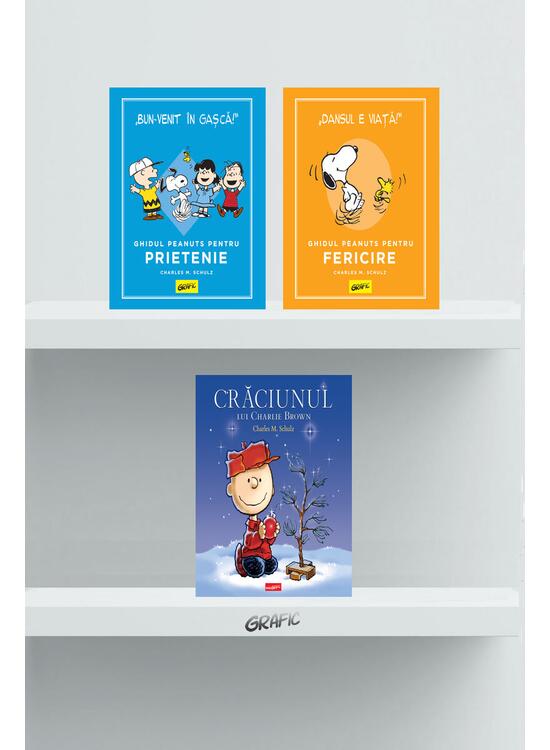 Copertă produs Pachet Peanuts (Crăciunul lui Charlie Brown, Ghidul pentru fericire și prietenie) - gallery big 1