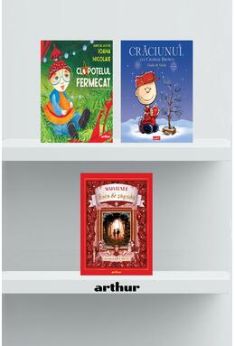 Copertă produs Pachet 3 povești de Crăciun (Clopoțelul fermecat, Crăciunul lui Charlie Brown,Sora de zăpadă)