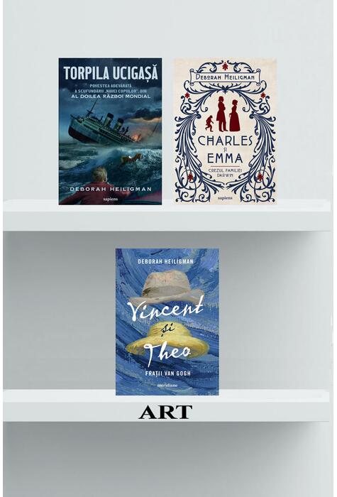 Copertă produs Pachet D. Heiligman (Torpila ucigașă, Charles și Emma, Frații Van Gogh)