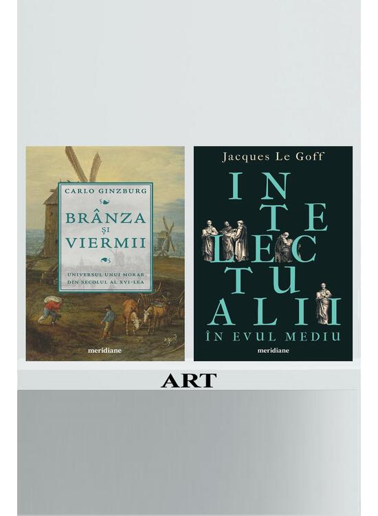 Copertă produs Pachet Meridiane istorie (Intelectualii în Evul Mediu, Brânza și viermii) - gallery big 1
